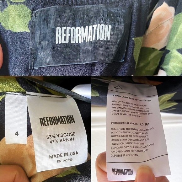 Reformation Dress Poppy Floral Off-The-Shoulder Maxi Wedding Venus 4 GUC - Picture 2 of 7